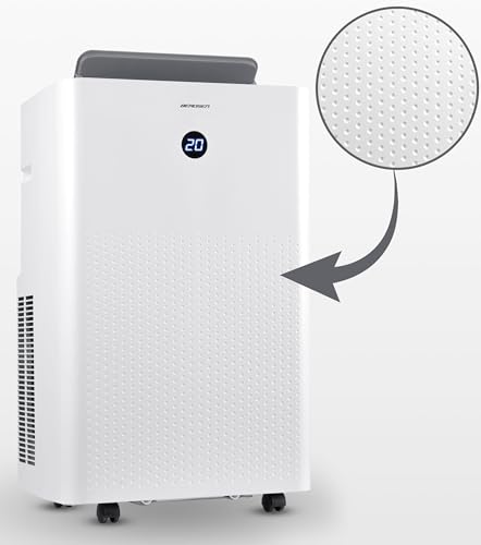 Berdsen Mobiles Klimagerät 5-in-1-14000 BTU - Kühlung, Heizung, Entfeuchtung, Ventilation, Schlafmodus - Tuya Smart App - Energieeffizient