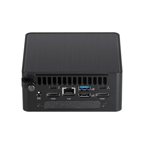 ASUS NUC 14 Pro Tall Mini PC RNUC14RVHU7089C2I | Intel Core Ultra 7 155H vPro Prozessor, Arc Grafik, 1TB Speicher, 2x 16GB RAM, WiFI 6E, Windows 11 Pro, mit EU-Netzkabel
