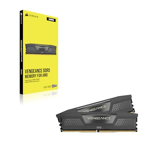 CORSAIR Vengeance DDR5 96GB (2 x 48GB) Bis zu 6000MHz AMD Intel RAM | Arbeitsspeicher für Gaming-PCs, Kompatibel mit AMD EXPO und Intel XMP 3.0, CL36, Grau, CMK96GX5M2E6000Z36