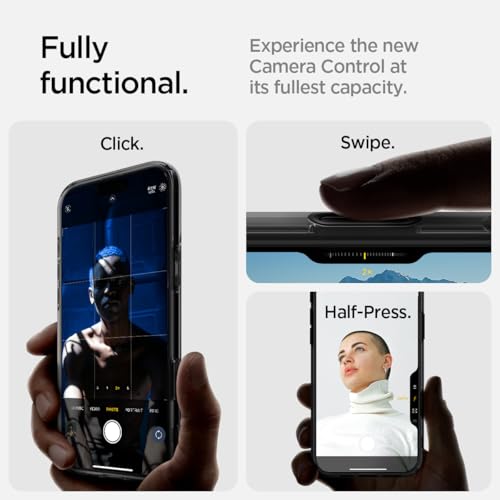 Spigen iPhone 16 Pro Hülle Ultra Hybrid T MagFit - Frost Black | Kompatibel mit MagSafe, Kamerasteuerung, Air Cushion Tech, Anti-Yellowing, Military-Grade Schutz, Spigen Original Serie