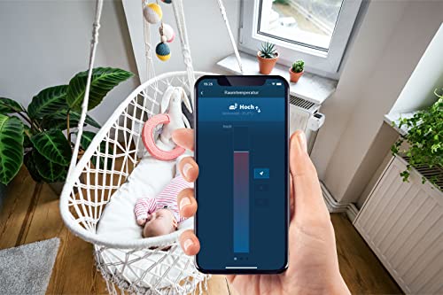 Bosch Smart Home Heizkörperthermostat II, smartes Thermostat mit App-Funktion, kompatibel mit Amazon Alexa, Apple HomeKit, Google Home