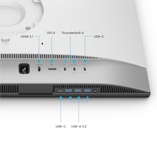 BenQ PD2730S 27Zoll 5K-Monitor, 90W Thunderbolt 4, 218 PPI, 98% P3, 2000:1 Kontrast, Nano Matte Panel, Daisy Chain, KVM, höhenverstellbar, Mac-kompatibel, für 3D-Artists, VFX-Animatoren, Game Designer