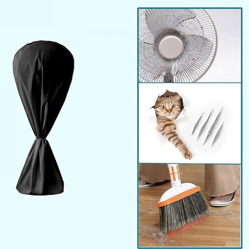 Tsudoku Standventilator Abdeckung Wasserdicht, Schutzhülle für Bodenventilator, Staubdichte Schutzhaube mit Reißverschluss, Abdeckung zur Aufbewahrung und Schutz von Ventilatoren