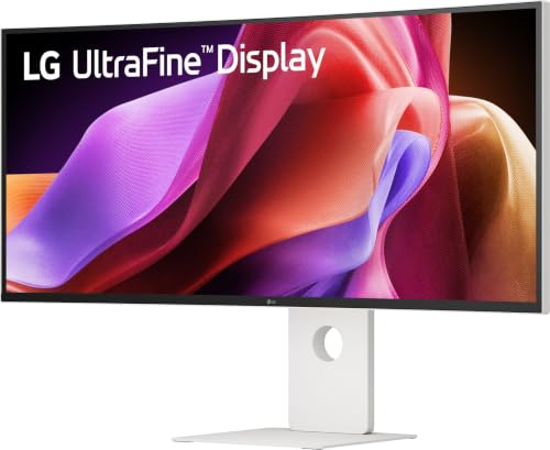 LG UltraWide 40U990A-W.AEU (40 Zoll) 21:9 Curved 5K2K Nano IPS Black Monitor, 120Hz, AMD FreeSync Premium, DisplayHDR 600, Thunderbolt 5, HDMI 2.1, Weiß