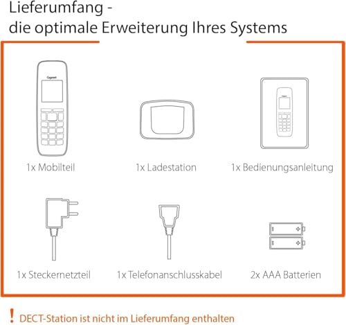 Gigaset CL660HX DECT-Mobilteil mit Ladeschale, Farbdisplay, Schwarz | für Router & DECT-Basis, Fritzbox-kompatibel, Freisprechfunktion, Made in Germany, [Deutsche Version], [Ohne Basis]