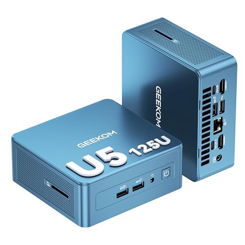 GEEKOM IT12 Mini PC Intel Core U5 125U (AI Boost), 16 GB DDR5 512 GB SSD