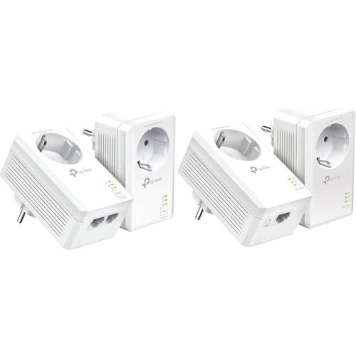 TP-Link TL-PA7027P KIT Powerline Netzwerkadapter weiß & Powerline Adapter Set TL-PA7017P KITweiß