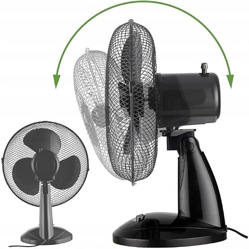U-SMILER Tischventilator, Ventilator, Höhenverstellbar, Standing Fan