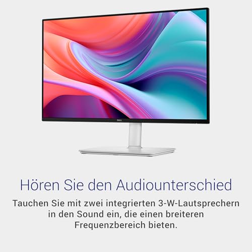 Dell 24 Plus Monitor - S2425HSM, Full HD (1920x1080), 144Hz, IPS, 1ms MPRT | AMD FreeSync, 99% sRGB, Höhenverstellbar, Eingebaute Lautsprecher, 2 HDMI, 3 Jahre Garantie, Weiß