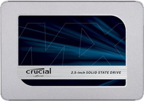 Crucial MX500 4TB 3D NAND SATA 2,5 Zoll Interne SSD, Bis zu 560 MB/s - CT4000MX500SSD1
