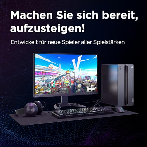 Lenovo LOQ Tower Gaming Desktop-PC | NVIDIA GeForce RTX 5060 | Intel Core i5-14400F |16GB RAM | 1TB SSD | Win11 Home | Luna Grau - Raven Schwarz | 17L | 3 Monate GamePass | 3 Monate Premium Care