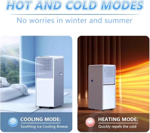 Tragbare Klimaanlage, 12000 BTU Kühlung AC Einheit mit leisen Lüftermodi, Luftentfeuchter, Fernbedienung & 24H Timer für Zimmer bis zu 350 sq.ft