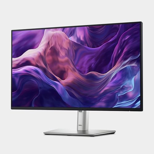 Dell P2425H 24 Zoll Full HD (1920x1080) Monitor, 100Hz, IPS, 5ms, 99% sRGB, USB-C, DisplayPort, HDMI, VGA, 4X USB, 3 Jahre Garantie, Schwarz