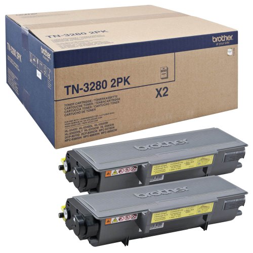 Brother Toner ORIGINAL TN-3280 Black Twin