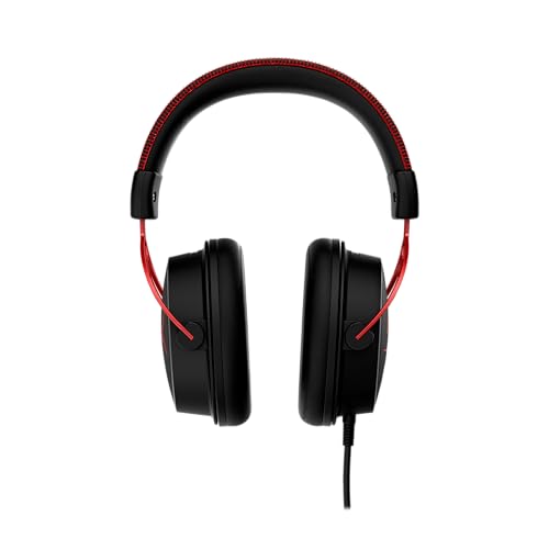 HyperX Cloud Alpha Kabelgebundenes Gaming Headset mit Dual-Chamber Sound | Kompetitives Gaming, Doppelkammer-Treiber, Reduzierte Verzerrungen, Ausgewogene Audiowiedergabe