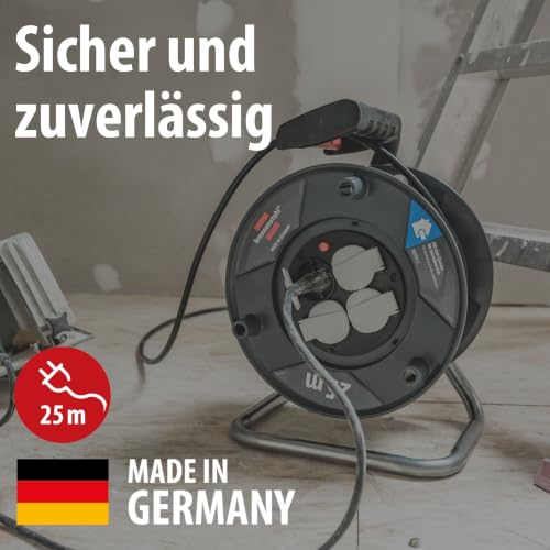 Brennenstuhl Garant V2 Kabeltrommel 25m Kabel, Kabel: H05VV-F 3G1,5