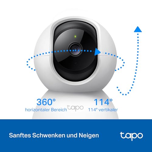 Tapo C200 360°-WLAN-Überwachungskamera für den Innenbereich | 1080P, Nachtsicht, Bewegungserkennung, Zwei-Wege-Audio, kompatibel mit Alexa, für Babys/Haustiere, WLAN 2,4GHz