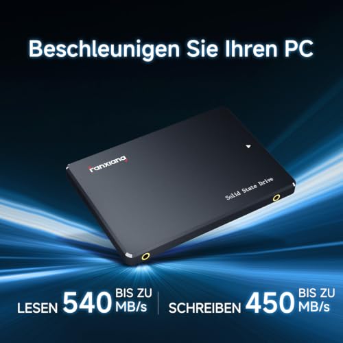 Fanxiang S101Q 480GB SATA III SSD 2,5 Zoll Interne Festplatte für PC Laptop | Bis zu 540 MB/s Lesegeschwindigkeit, Interne SSD Festplatte, 3D NAND Flash, Schneller Systemstart