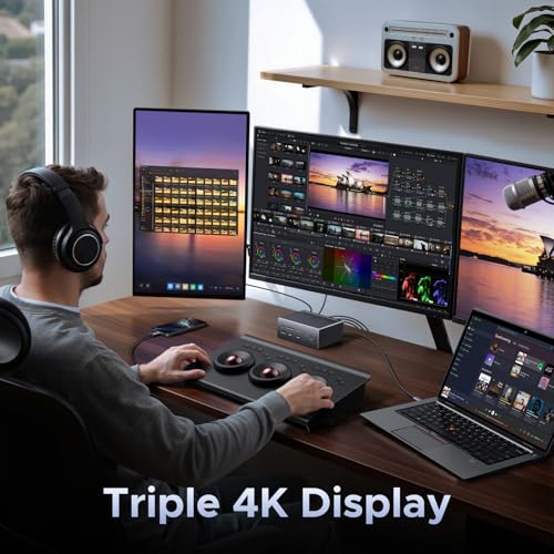 UGREEN Docking Station【Nur für Windows-Laptop】 2xHDMI & DP mit 8K/ 4K