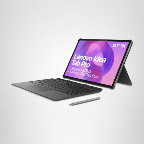 Lenovo Idea Tab Pro – Tablet mit Touchscreen, integrierter IA 12,7 Zoll, 3K, 144 Hz (MediaTek Dimensity 8300, 8 Kerne, 8 GB RAM, UFS 4.0 256 GB, Android 14, Wifi6E + Bluetooth) Lenovo Tab Pen Plus +