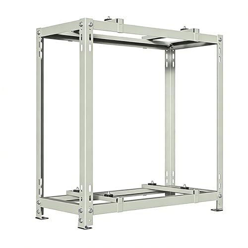 Wandhalterung Klimaanlage Außengerät, Zweistufig, Halterung Klimaanlage Außengerät, aus Verzinktem Stahl für 9000–18000 BTU Kondensatoren(80x80x45cm/31x31x18in)