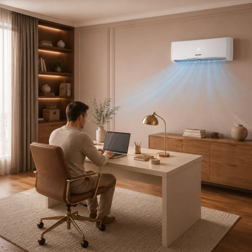 Heinner HAC-HSN12KIT++ Split-Klimaanlage Weiß, 12000 BTU, Inverter, Installationskit inklusive, A++ Kühlung, A+ Heizung, Turbo, iFEEL, Smart, Dimmer, 8°C-Heizfunktion, Silence, 24h Timer, Auto-Restart