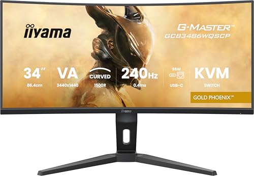 iiyama G-Master Gold Phoenix GCB3486WQSCP-B1 Curved UWQHD VA Gaming-Monitor