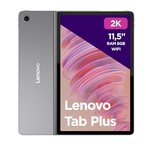 Lenovo Tab Plus, 2K-Display 11,5 Zoll - (MediaTek Helio G99 Prozessor, 8 GB RAM, 128 GB Speicher, WiFi, Tablet Android 13) - Luna Grey, Exklusiv von Amazon