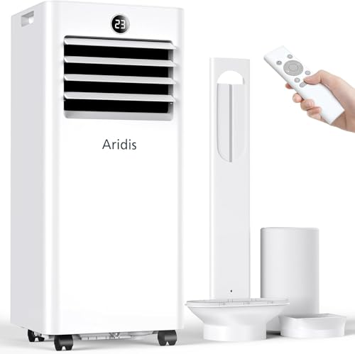 Klimaanlage Mobil 9000 BTU,4-in-1 - LED Display&Fernbedienung,leise mobile klimaanlage mit einem Fenstermontagesatz,klimagerät mit abluftschlauch,Raumgröße bis 88m³(33㎡) Tragbare