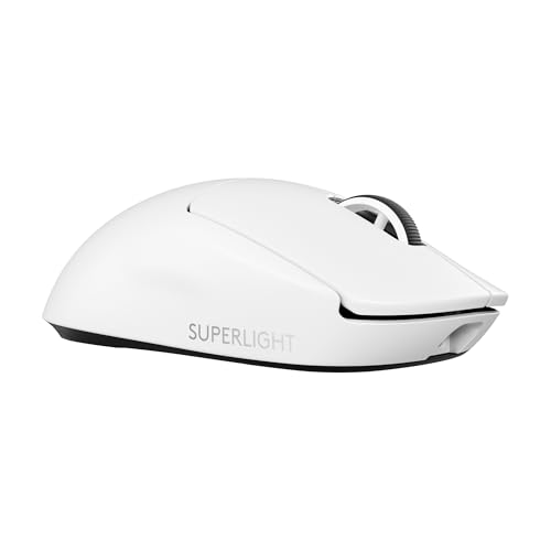 Logitech G PRO X SUPERLIGHT 2 kabellose Gaming-Maus | Für PC/Mac, 60 g Pro-Grade-Maus, 5 programmierbare Tasten, 44K-DPI-Sensor, 8.000 Hz Signalrate, USB-C-Ladefunktion - Weiß