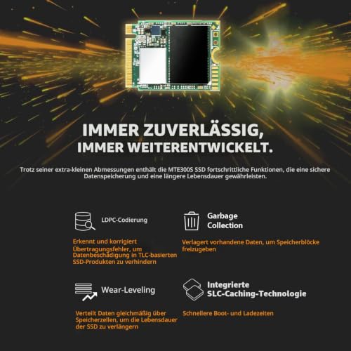 Transcend 256GB MTE300S PCIe 2230 SSD, 2000MB/s für Steam Deck, Surface Pro