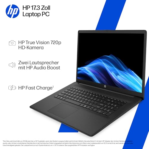 HP Laptop, 17,3" HD+, Intel N200, 8GB RAM, 256GB SSD