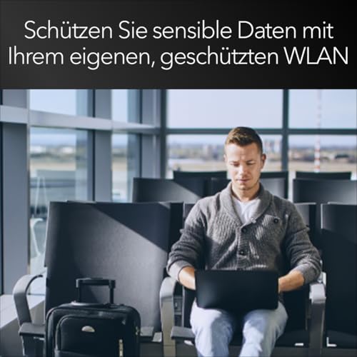 NETGEAR Nighthawk M3 Mobiler WLAN Router 5G, WiFi 6, bis zu 3,6 Gbit/s | Tragbares WLAN, SIM-Slot, 125+ Länder, 32 Geräte, Erweiterte Sicherheit, 13 Std. Akku, MH3150