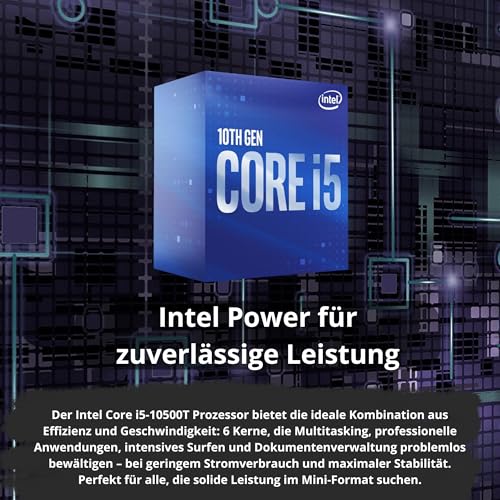 HP EliteDesk 800 G Intel i5 Business Office Multimedia Computer mit 24 Monaten Garantie! USB 3.0 | WLAN | Windows 11 Prof. 64-Bit inkl USB Stick (800 G6 | 16GB RAM | 512GB SSD | W11 Pro)