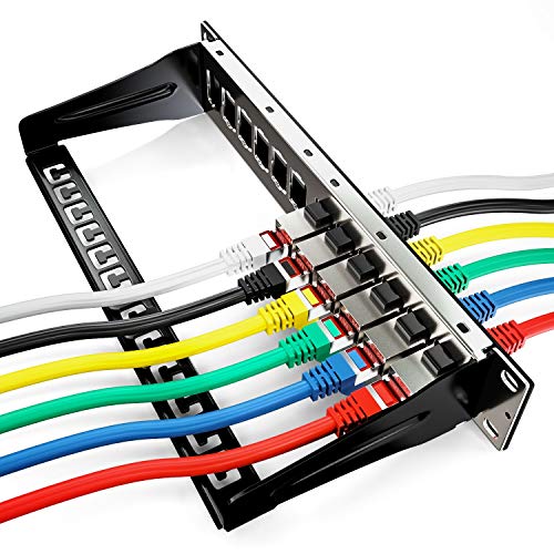 deleyCON CAT6a Keystone Modul Patchkabel Kupplung RJ45, 4 Stück | Geschirmter Verbinder mit 2x RJ45 Buchse, für Netzwerk, Patchpanel, Keystonehalterung und Erweiterung