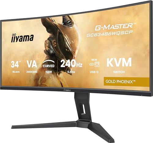 iiyama G-Master Gold Phoenix GCB3486WQSCP-B1 Curved UWQHD VA Gaming-Monitor