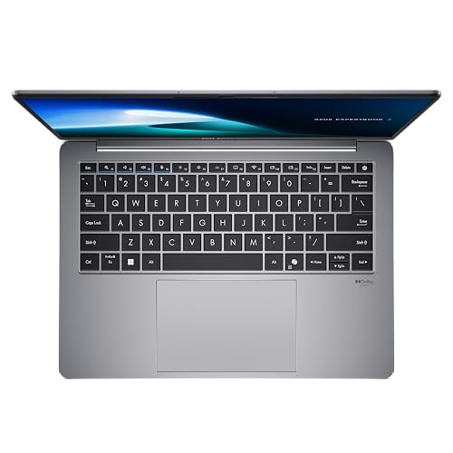 ASUS ExpertBook P5 AI Laptop I 14" WQXGA Touch-Display | Intel® Core™ Ultra 5 226V I 16 GB RAM I 512 GB SSD I Intel® Arc™ 130V I QWERTZ Tastatur I Misty Grey
