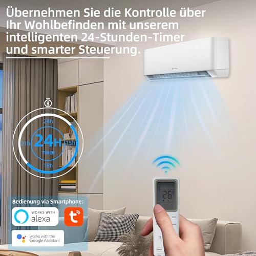 BE COOL Premium Split-Klimagerät T-PRO Series 12.000 BTU – Smarte Klimatisierung für Ihr Zuhause!