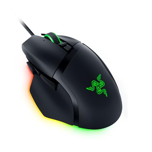 Razer Basilisk V3 - Kabelgebundene, anpassbare Gaming Maus mit Chroma RGB für PC / Mac (10+1 programmierbare Tasten, neigbares HyperScroll Mausrad, ergonomisches Design) Schwarz