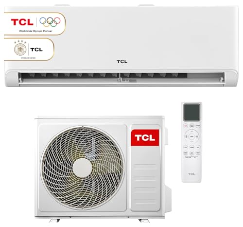 TCL Split Klimaanlage 12000 BTU BreezeIN mit Sprachsteuerung, WIFI für Räume bis 45m² 4 in 1: Heizen, Kühlen, Entfeuchten, Ventilieren - volle Flexibilität bei der Installation