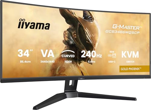 iiyama G-Master Gold Phoenix GCB3486WQSCP-B1 Curved UWQHD VA Gaming-Monitor