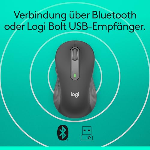 Logitech Signature M650 Kabellose Maus - für kleine bis mittelgroße Hände