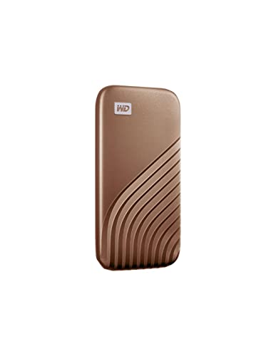WD My Passport SSD 1 TB mobiler SSD Speicher (NVMe-Technologie, USB-C und USB 3.2 Gen-2 kompatibel, Lesen 1050 MB/s, Schreiben 1000 MB/s) Rose Gold