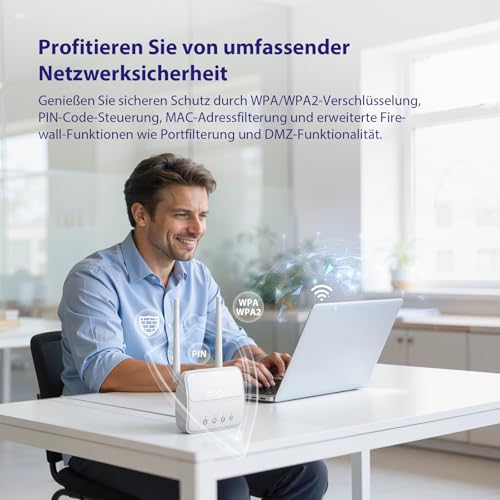 STRONG 4G LTE Router, N300 WLAN Router SIM Karte, Cat4 150Mbit/s, USB 3.0