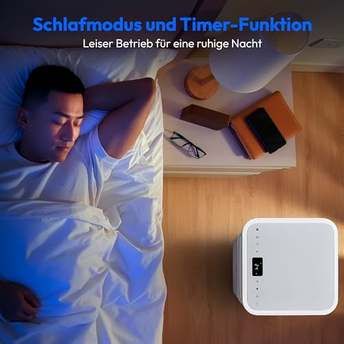 MEDION Smarte Mobile Klimaanlage mit Abluftschlauch P901 (9000 BTU, mobil, inkl. Fensterabdichtung, bis 32m², 3in1,Kühlen Entfeuchten Ventilieren, App- und Sprachsteuerung, Schlafmodus, MD 37732)