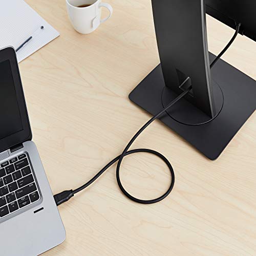 Amazon Basics DisplayPort-Kabel 1.4, 8K@60Hz, 4K@120Hz, 0,9m, Schwarz
