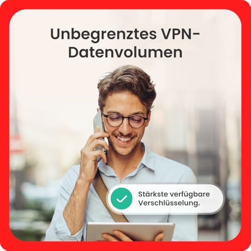McAfee Total Protection 2026 (1 Gerät) | Virenschutz, VPN, Betrugsschutz, Sicherheitssoftware, Identitätsüberwachung | 1-Jahres-Abonnement mit automatischer Verlängerung | Download