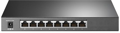 TP-Link Omada SG2008P Smart Gigabit PoE+ Switch, 8-Port Gigabit Ethernet Switch mit 4 PoE+ Ports, 62W PoE Budget, Cloud & Standalone Management, VLAN, QoS, Lüfterloses Metallgehäuse