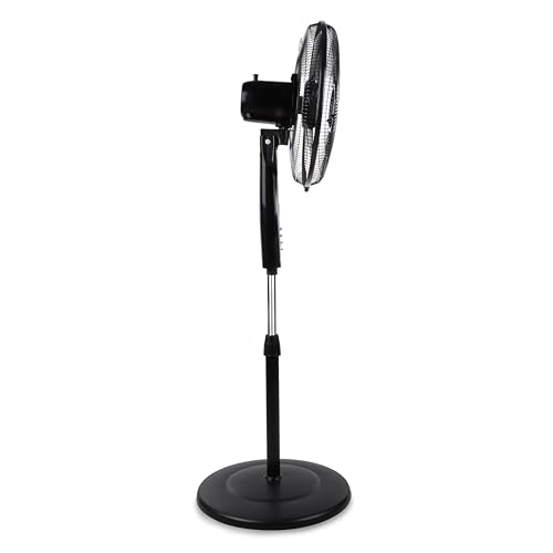 Orbegozo SF 0149 - Drehbarer Standventilator, Blättergröße 40 cm, einstellbare Höhe, 3 Stufen, 60 W, Schwarz