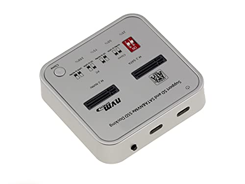 KALEA-INFORMATIQUE Docking Station für SSD M2 SATA und SSD M.2 NVMe. USB 3.2 Gen2 10GB Dock mit CLONAGE-Funktion und SD Express-Lesegerät.